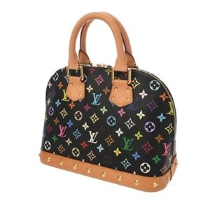 Louis Vuitton Monogram Multicolore Noir Multicolor Black Handbag Canvas Alma